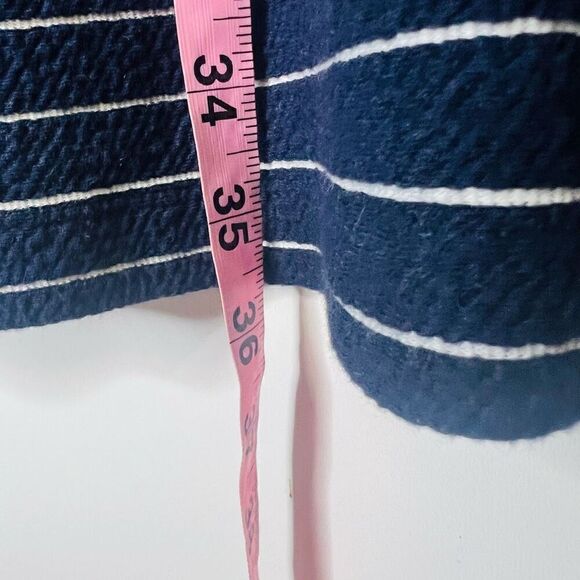 Old Navy Navy Blue White Stripe Fitted Stretch Sheath Dress NWT - Picture 8 of 11